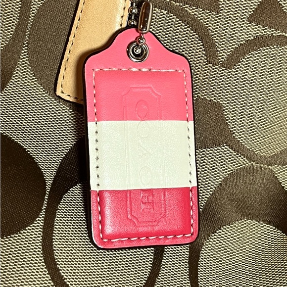 Pre-owned Coach - Hamptons Weekend Signature Color Block Medium Tote Set - Picture 5 of 16